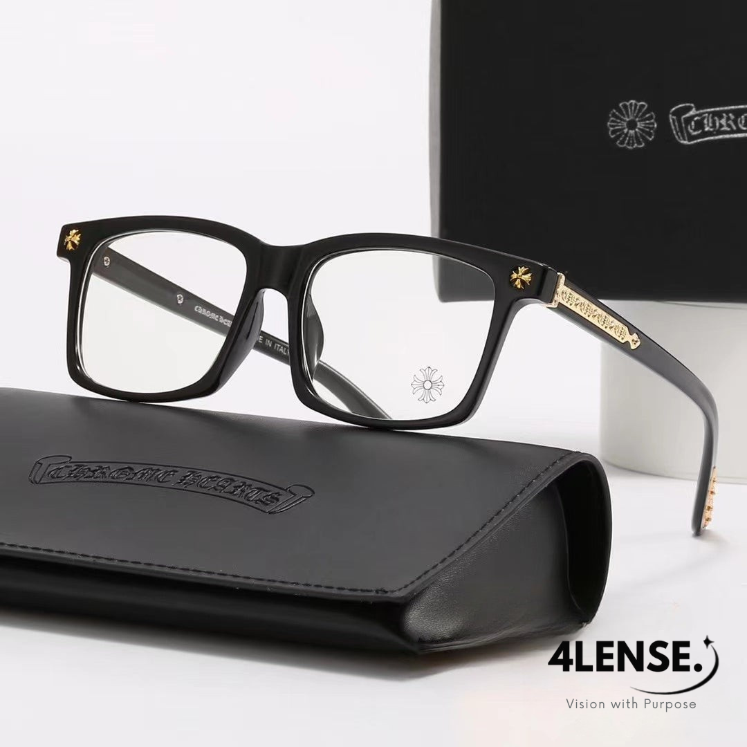 4LENSE SQUARE-FRAME GLASSES