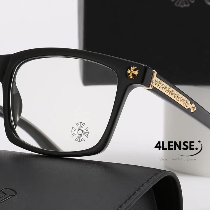 4LENSE SQUARE-FRAME GLASSES