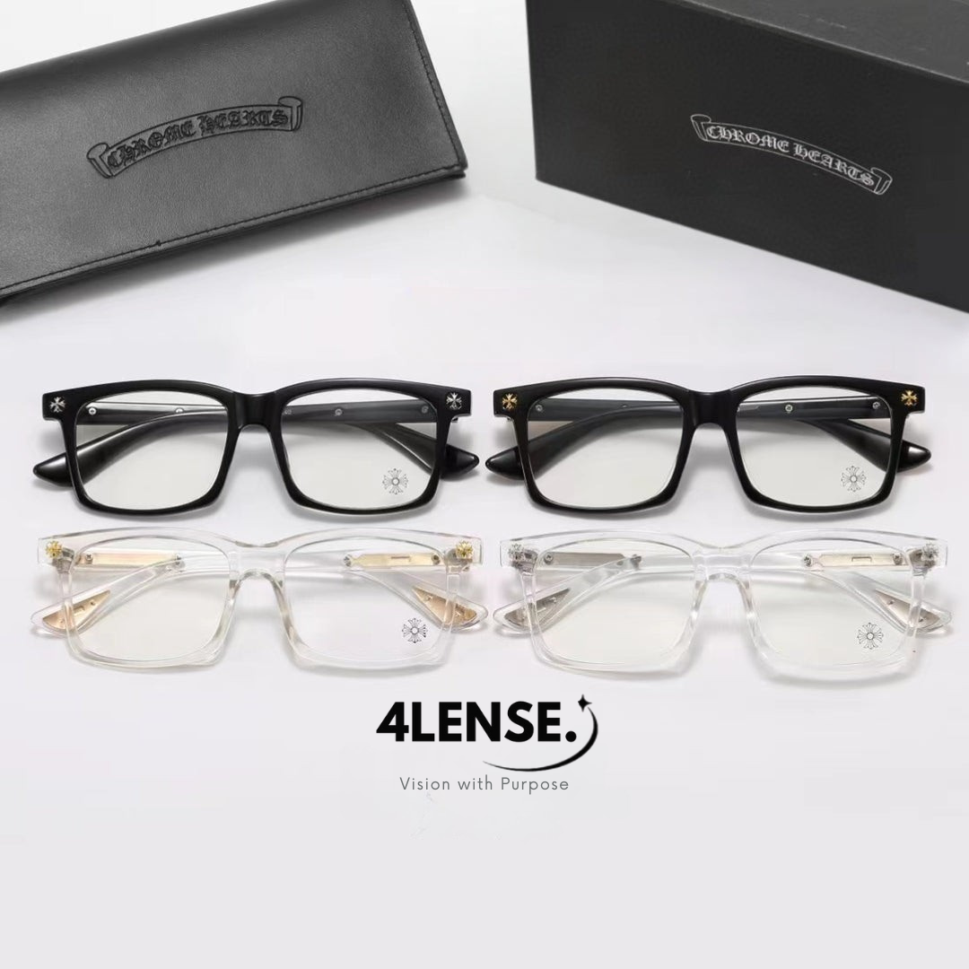 4LENSE SQUARE-FRAME GLASSES