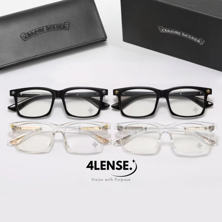 4LENSE SQUARE-FRAME GLASSES