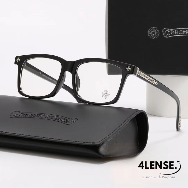 4LENSE SQUARE-FRAME GLASSES