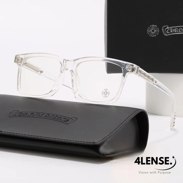 4LENSE SQUARE-FRAME GLASSES