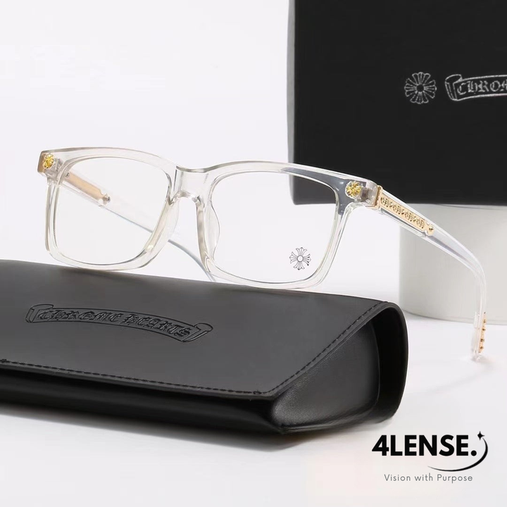 4LENSE SQUARE-FRAME GLASSES
