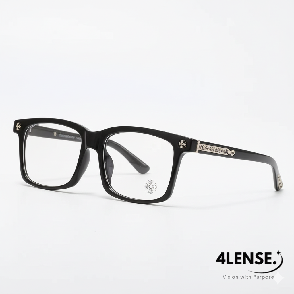 4LENSE SQUARE-FRAME GLASSES
