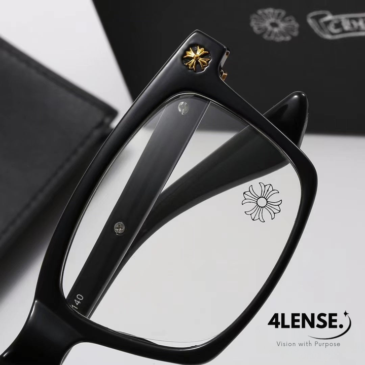 4LENSE SQUARE-FRAME GLASSES