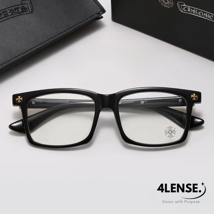 4LENSE SQUARE-FRAME GLASSES